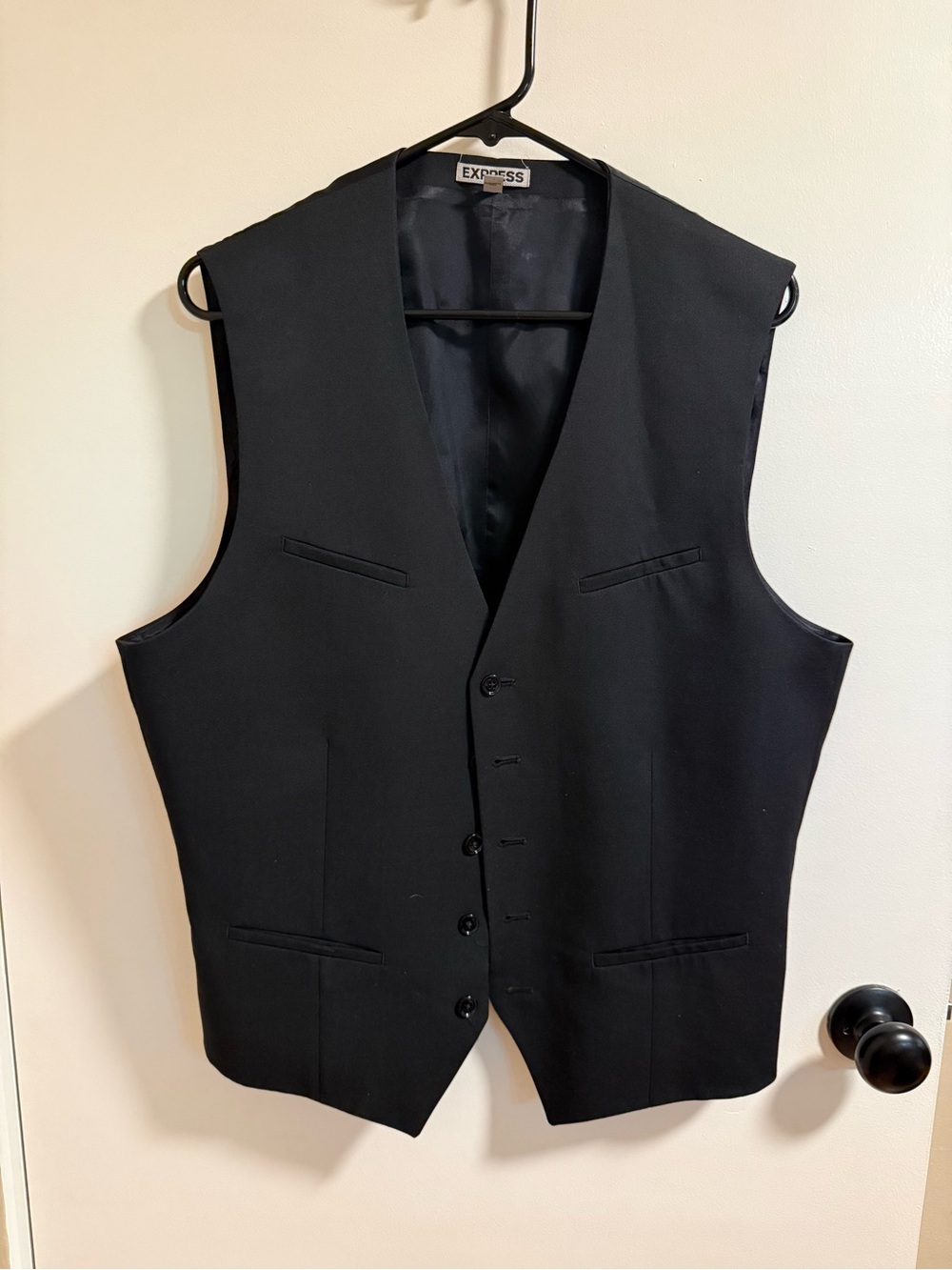 Express Classic Men's Black Suit Vest
